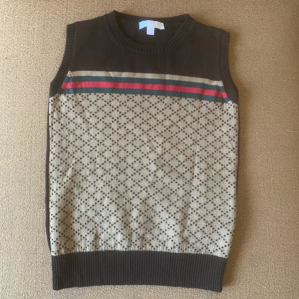 Gucci All Seasons Logo Web Vest Toddler Size 2